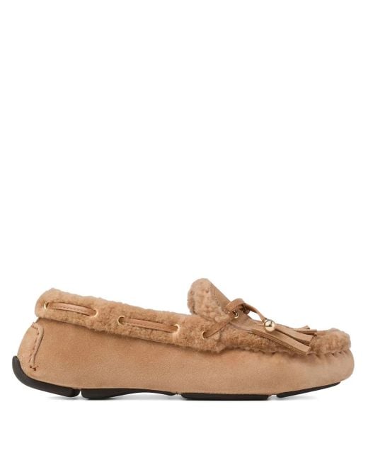 Jimmy Choo Brown Manon Loafers