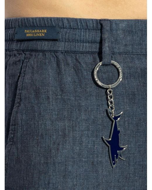 Paul & Shark Blue Straight-Leg Trousers for men