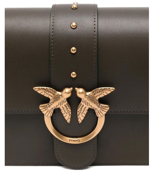 Pinko Gray Bags Verde Oro
