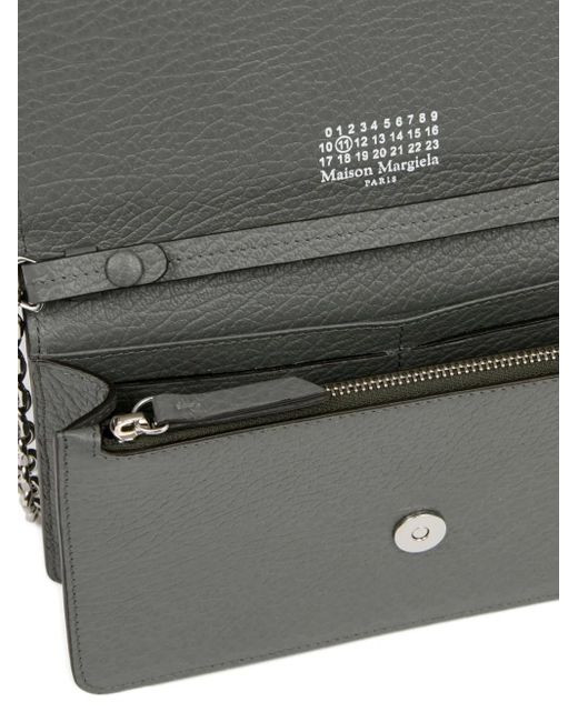 Maison Margiela Gray Leather Wallet Chain