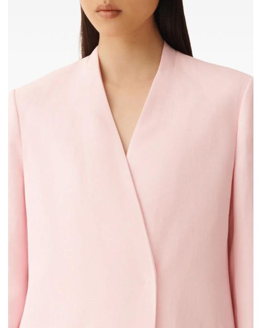 Fabiana Filippi Pink Belted Blazer