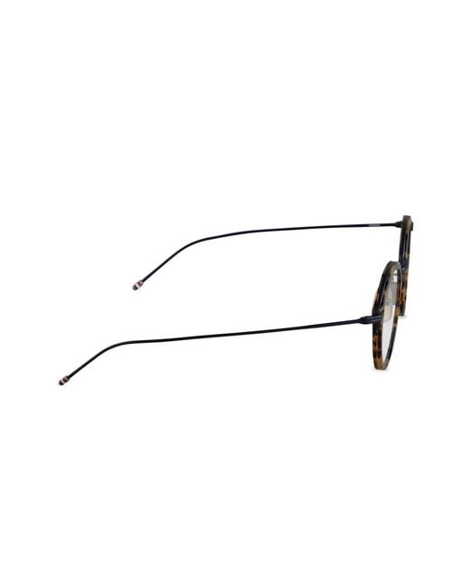 Thom Browne Brown Pantos-Frame Glasses