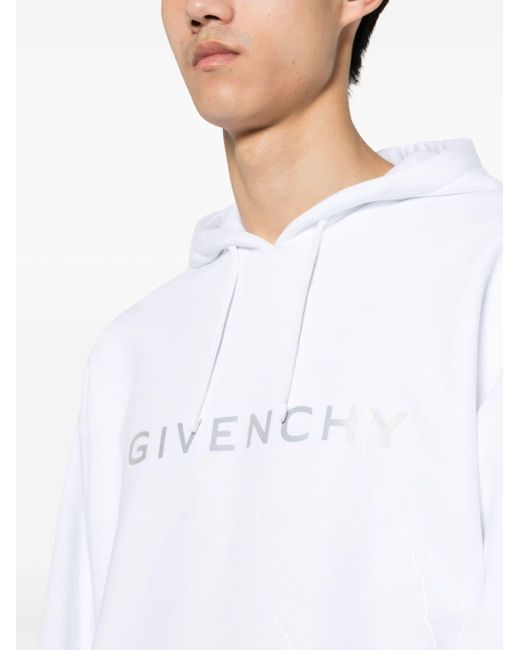 Givenchy Hoodie Met Logoprint in het White voor heren