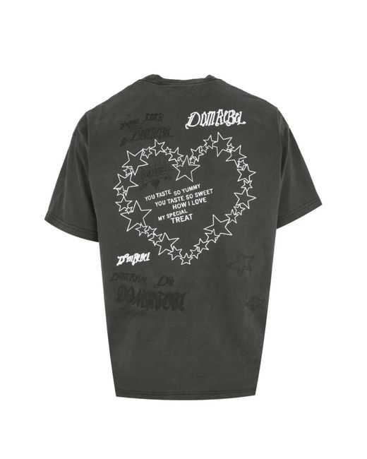 DOMREBEL Gray Treats Graphic T-Shirt for men