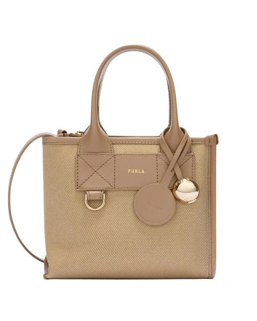 Furla Natural Mini Divide It Tote Bag