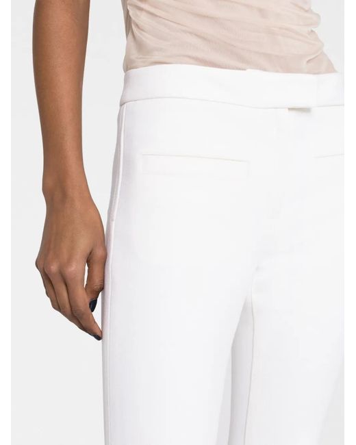 Courreges White Hose Mit Texturen