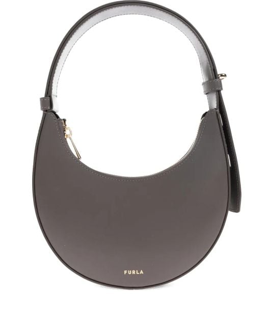 Furla Gray Crescent Top-Handle Bag