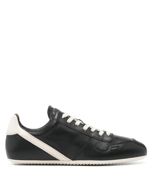 Rick Owens Black Minimal Sneakers for men
