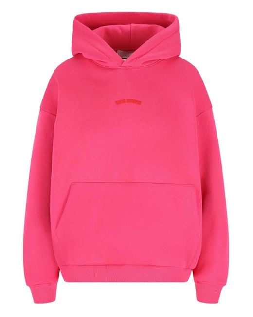 Sudadera con capucha y logo bordado Giada Benincasa de color Pink
