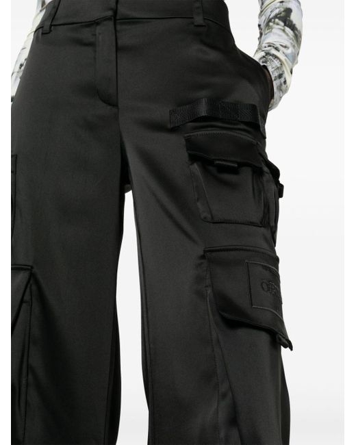 Off-White c/o Virgil Abloh Black Low-Waisted Cargo Pants