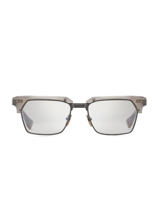 Dita Eyewear Gray Statesmen Seven Angular-Frame Sunglasses