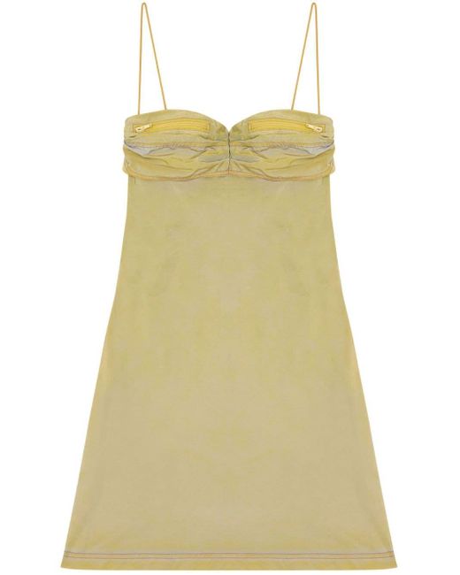 DIESEL Yellow D-ouchy Sleeveless Mini Dress - Women's - Polyamide/cotton