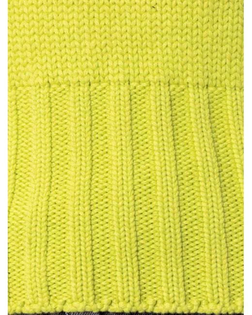 Alexander McQueen Yellow Pullover mit Rundhalsausschnitt