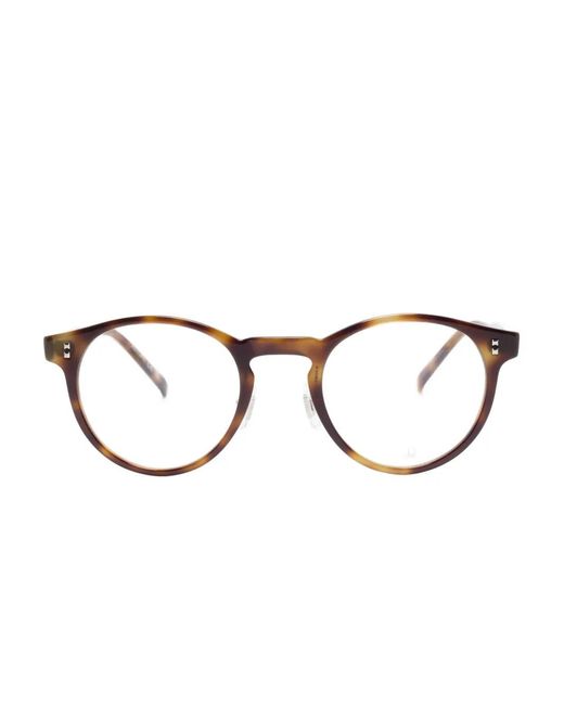 Dunhill Brown Round-Frame Glasses
