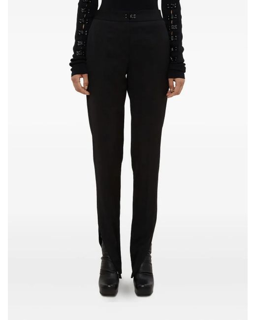 Olivier Theyskens Black High-Waist Tailored Trousers