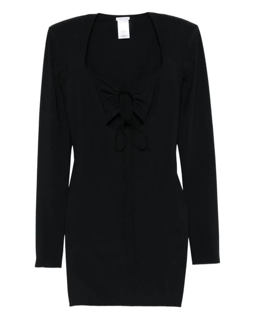 Amazuìn Black Kleid mit langen Ärmeln