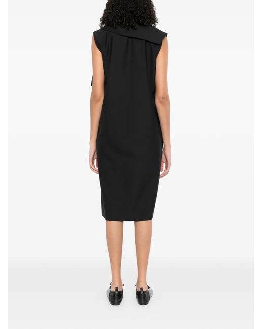 JNBY Black Sculptural Midi Dress