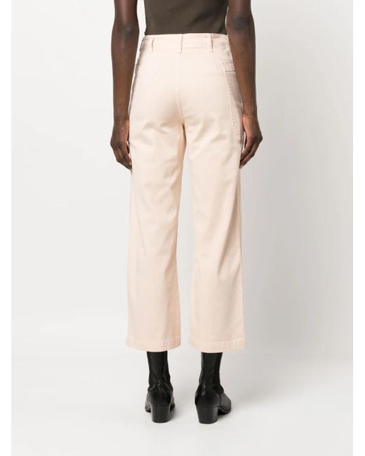 FRAME Natural Straight-Leg Utility Trousers