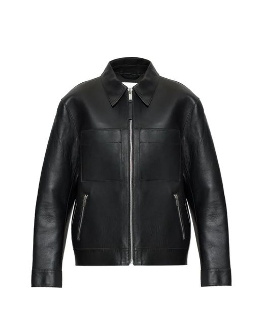 Samsøe & Samsøe Black Sastevie Leather Jacket