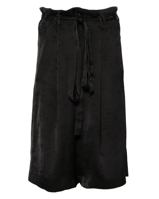 Ann Demeulemeester Black Pedro Shorts for men