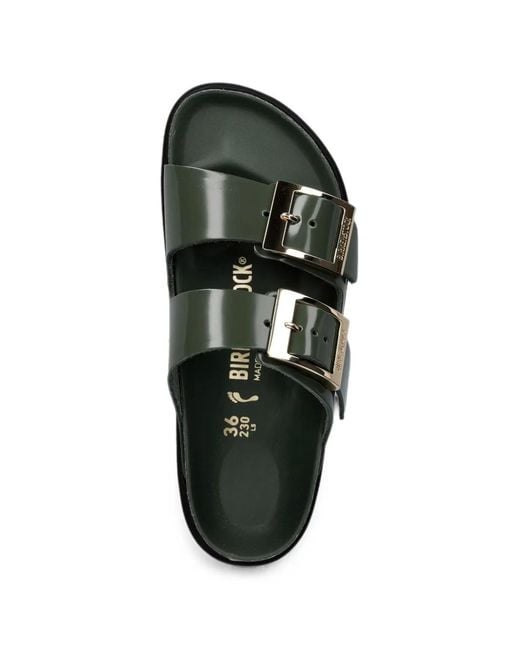 Birkenstock Green Arizona Buckle-Fastening Sandals