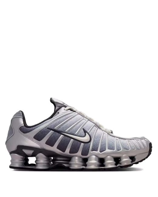 Nike Gray Shox Tl Metallic Sneakers