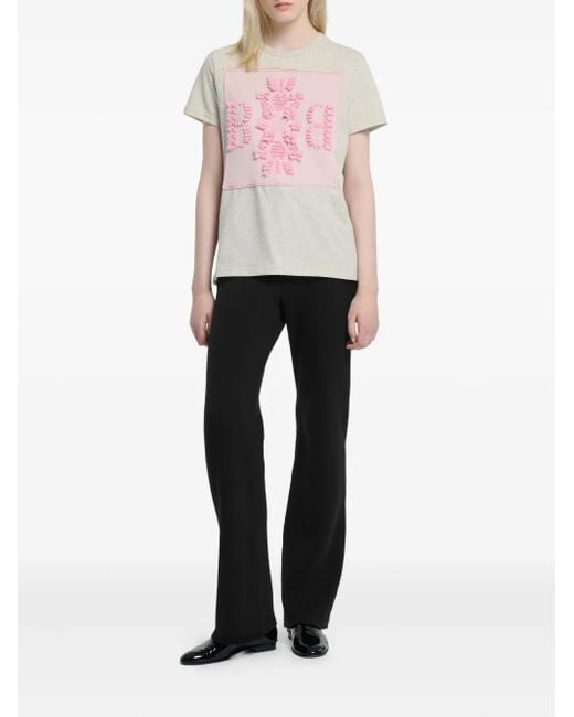 Barrie Pink Logo-Patch T-Shirt