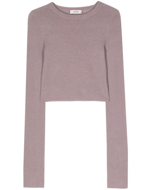 Haikure Pink Ely Sun Cropped Knitted Top
