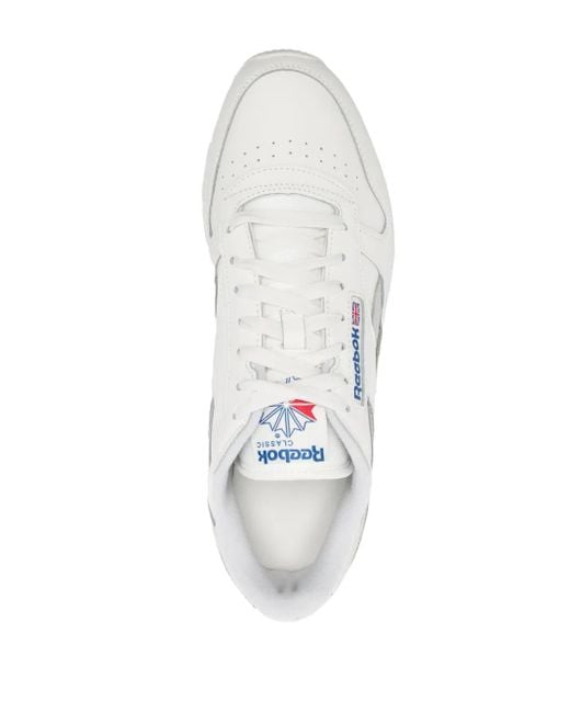 Reebok White Classic Leather Sneakers for men