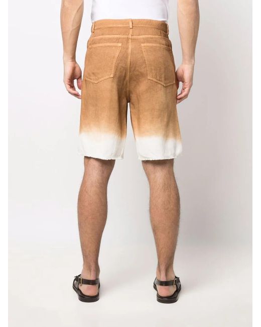 Short En Jean À Imprimé Tie-Dye Federico Curradi pour homme en coloris Natural