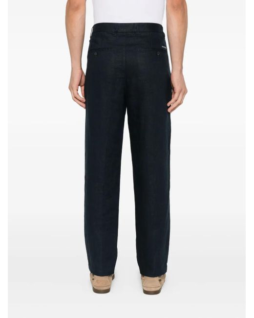 Marc O' Polo Blue Linen Trousers for men