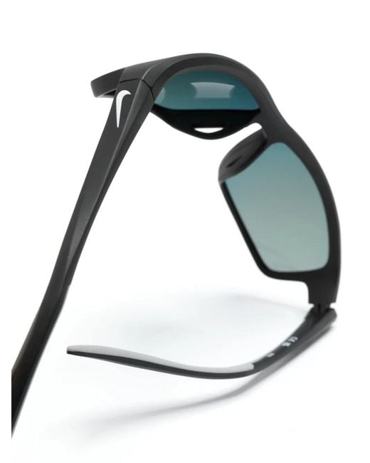 Nike Blue Rectangular Sunglasses