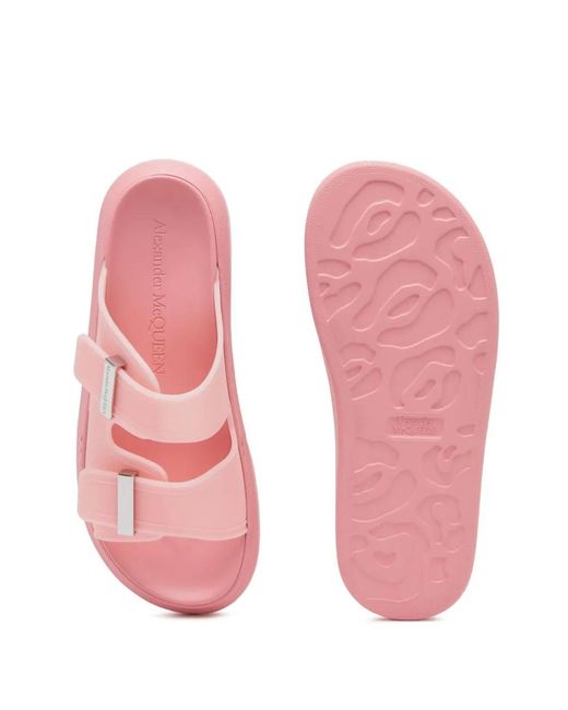 McQueen Pink Hybrid Slides
