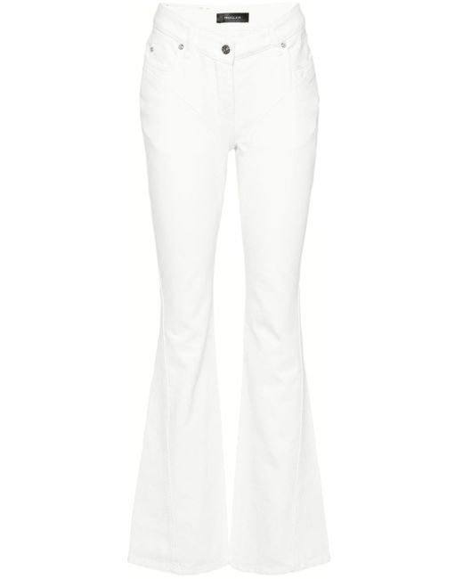 Jeans svasati di Mugler in White