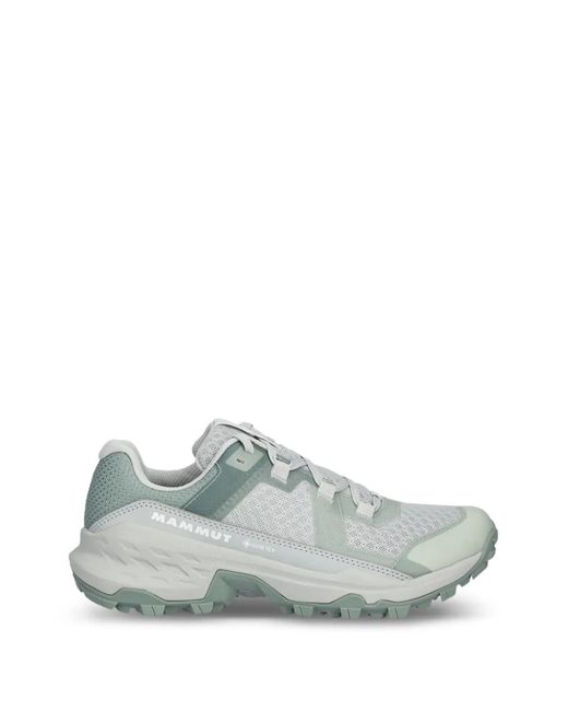 Mammut White Girun Ii Low Gtx Lace-Up Sneakers