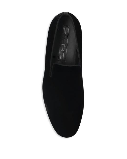 Etro Black Suede Loafers for men