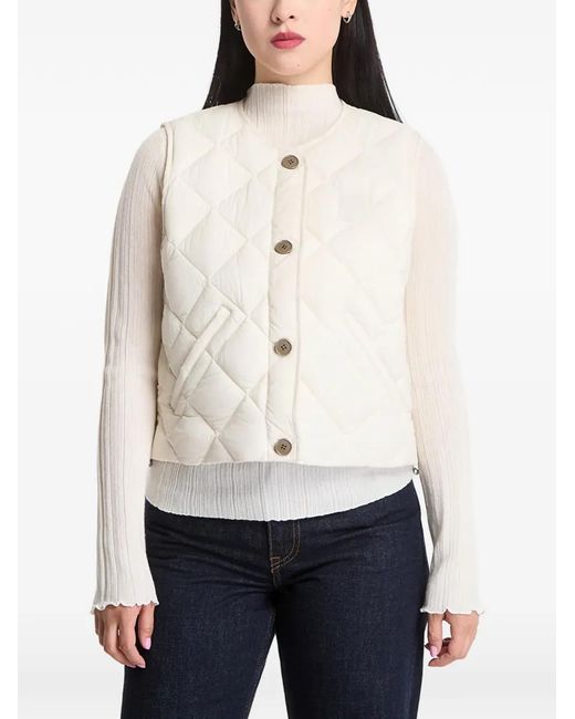 Calvin Klein Gewatteerd Jack in het White