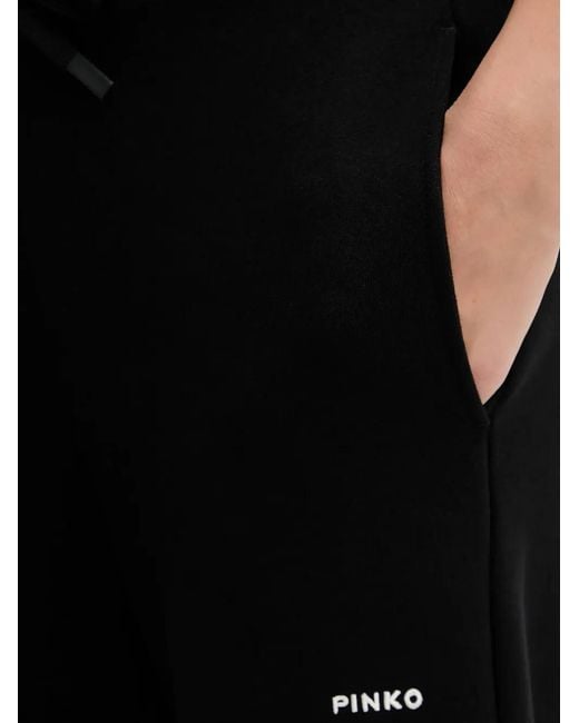 Pinko Black Drawstring Track Pants