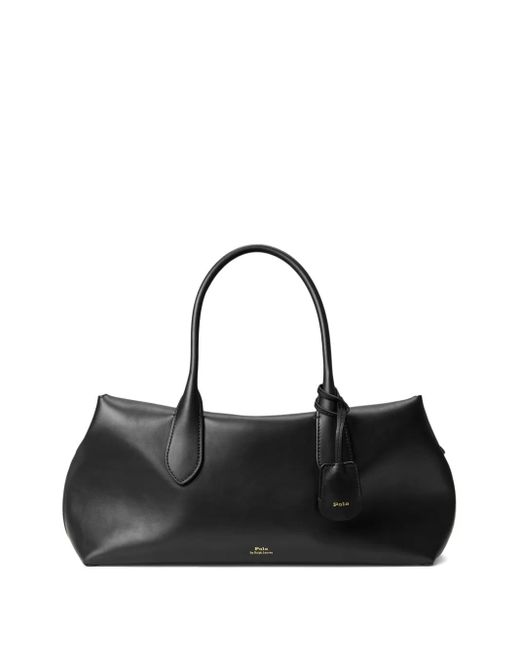 Polo Ralph Lauren Black Bellport Leather Satchel Bag