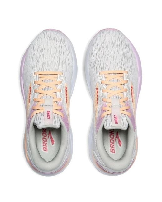 Brooks White Ghost 16 Performance Sneakers