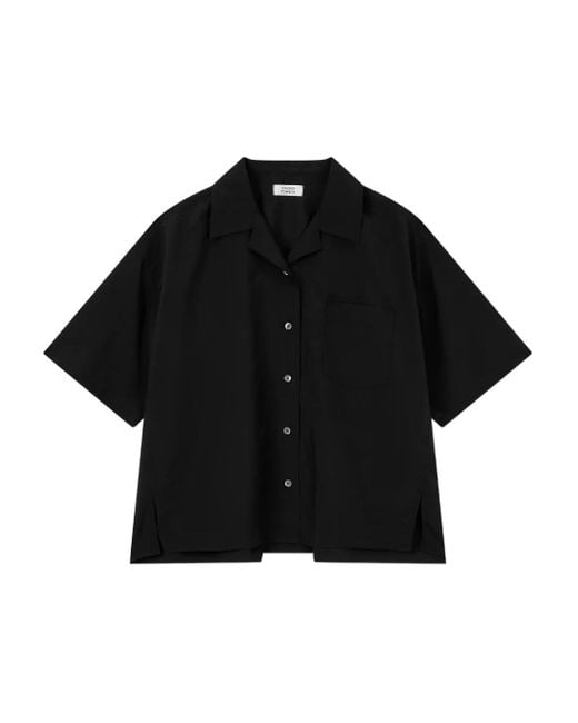 Camicia A Maniche Corte Con Colletto di Studio Tomboy X in Black