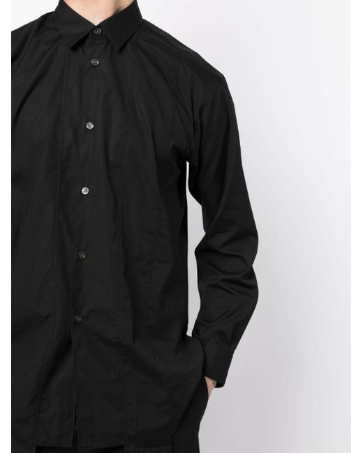 Comme des Garçons Hemd mit asymmetrischem Saum in Black für Herren