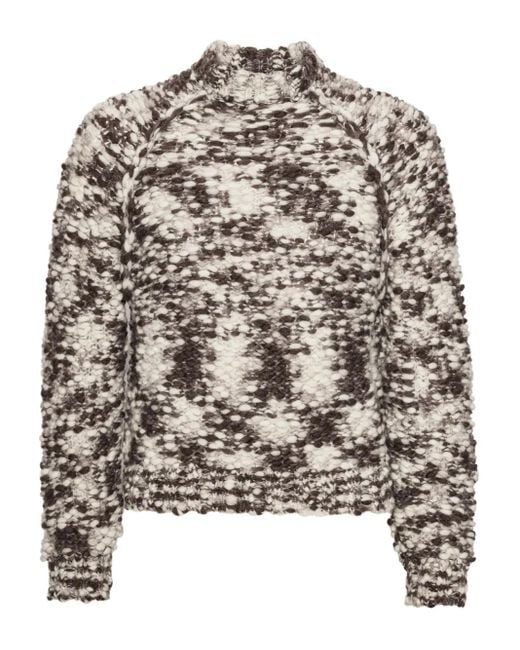 Henrik Vibskov White Pullover Mit Stehkragen