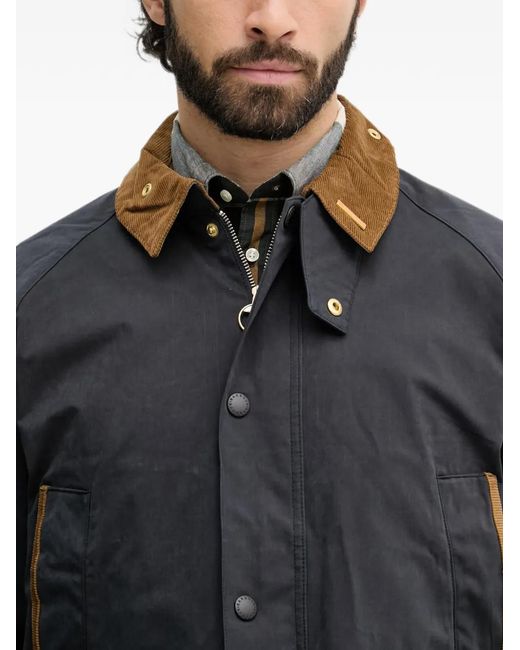 Barbour Black Bedale Coat for men