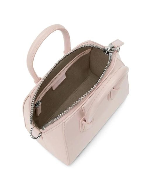 Givenchy Pink Mini Antigona Leather Tote Bag