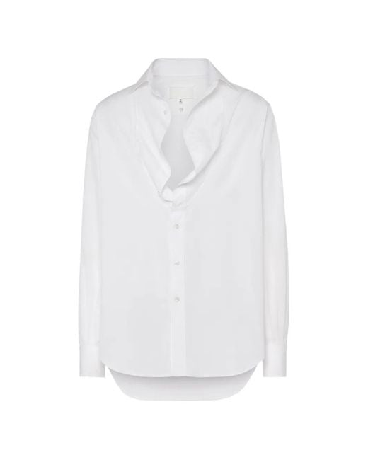 Maison Margiela White Long Sleeves Shirt for men