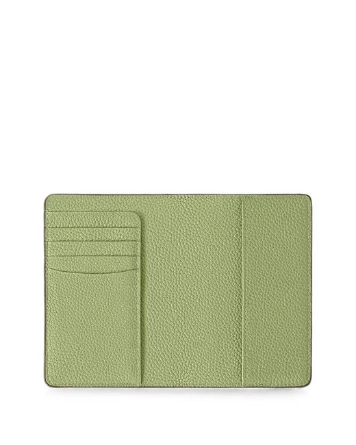 Maison De Sabre Green Leather Passport Holder