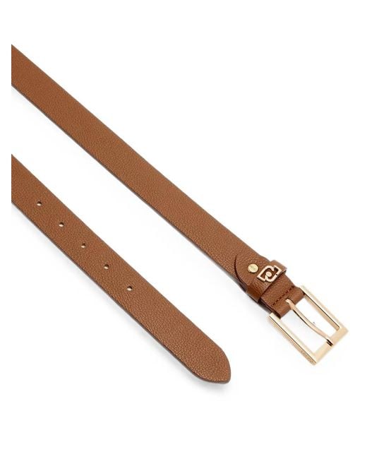 Liu Jo White Logo-Plaque Belt