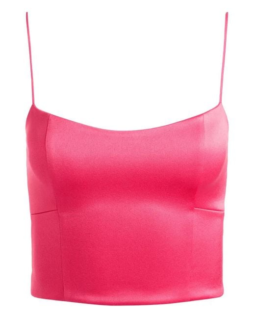 Top Cami sin mangas Alice + Olivia de color Pink