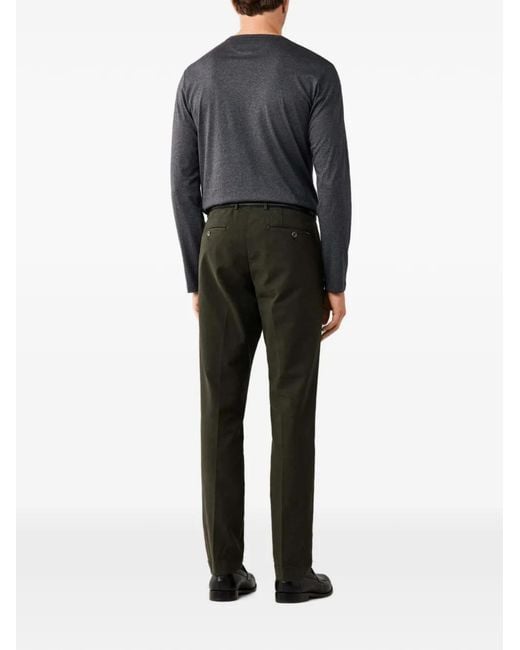 Hackett Black Kensington Devon Texture Trousers for men